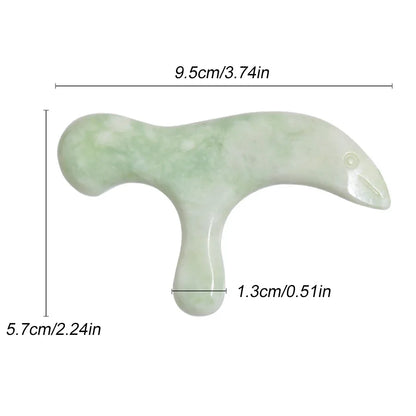 1 PCS Professional Natural Jade Foot Massager Acupuncture Point Massage Foot Care Therapeutic Relief Tool for Neck, Foot Arm Leg