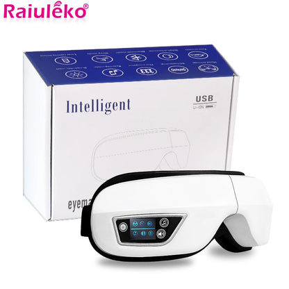 Smart Eye Massager Air Pressure Bluetooth Music Vibration Hot Airbag Compress Eye Care Eye Massage Glasses Eye Relax Foldable