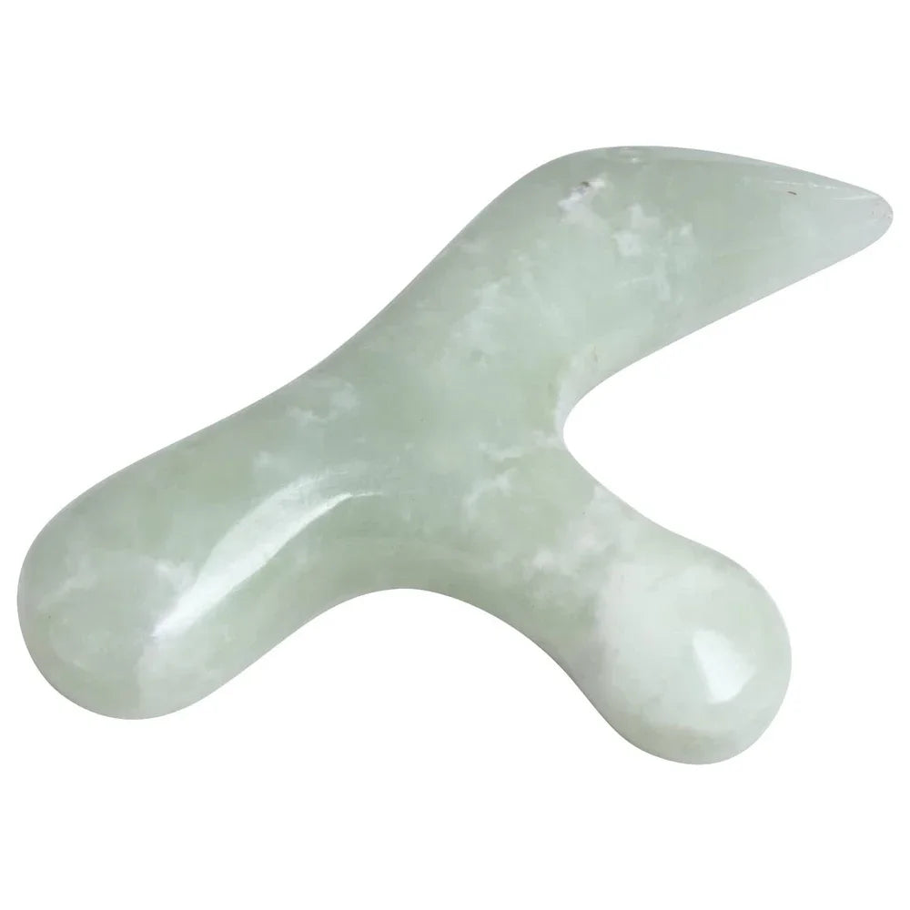 1 PCS Professional Natural Jade Foot Massager Acupuncture Point Massage Foot Care Therapeutic Relief Tool for Neck, Foot Arm Leg