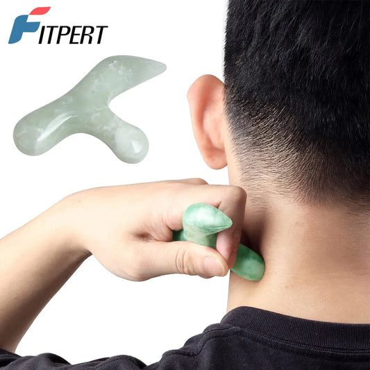 1 PCS Professional Natural Jade Foot Massager Acupuncture Point Massage Foot Care Therapeutic Relief Tool for Neck, Foot Arm Leg