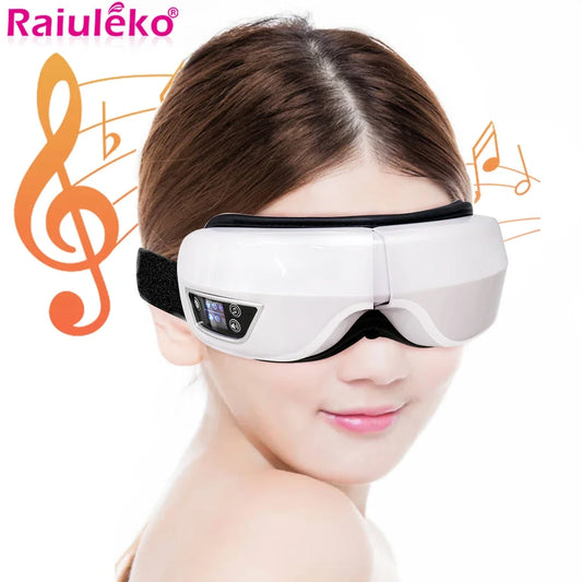 Smart Eye Massager Air Pressure Bluetooth Music Vibration Hot Airbag Compress Eye Care Eye Massage Glasses Eye Relax Foldable