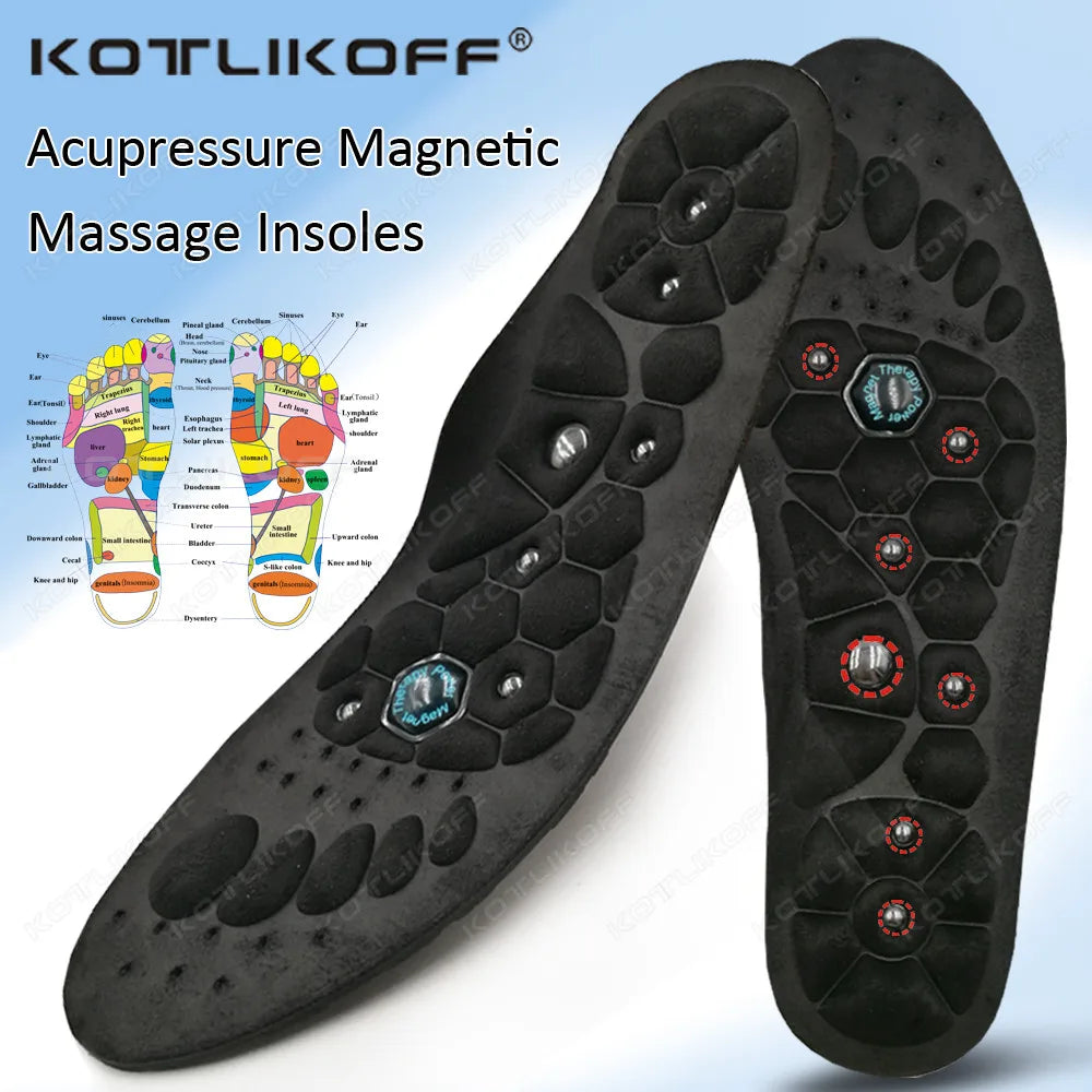 Magnetic Massage Shoe Sole Relax Therapeutic Insoles Foot Orthotic  Comfort Pain Whit Arch Support Walking Health Care Insert